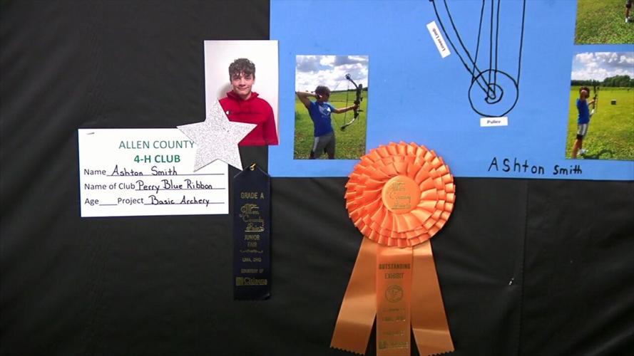 Lots of different 4-H projects on display in the Youth Exhibit Building