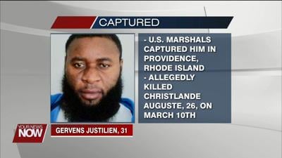 Murder suspect Gervens Justilien captured in Rhode Island