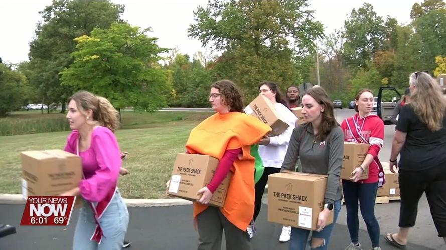 Ohio State distributes food to Allen County organizations to help families in need