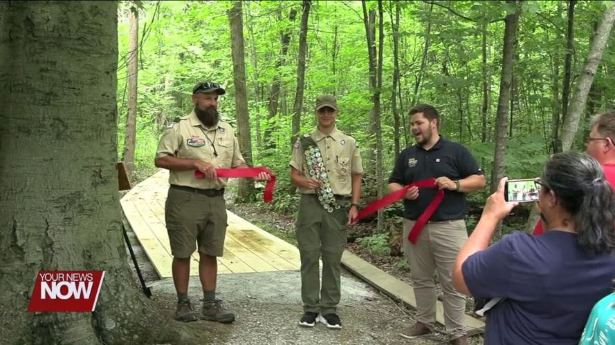 Boy Scout builds 100 foot boardwalk for JAMPD as part of Eagle Scout project