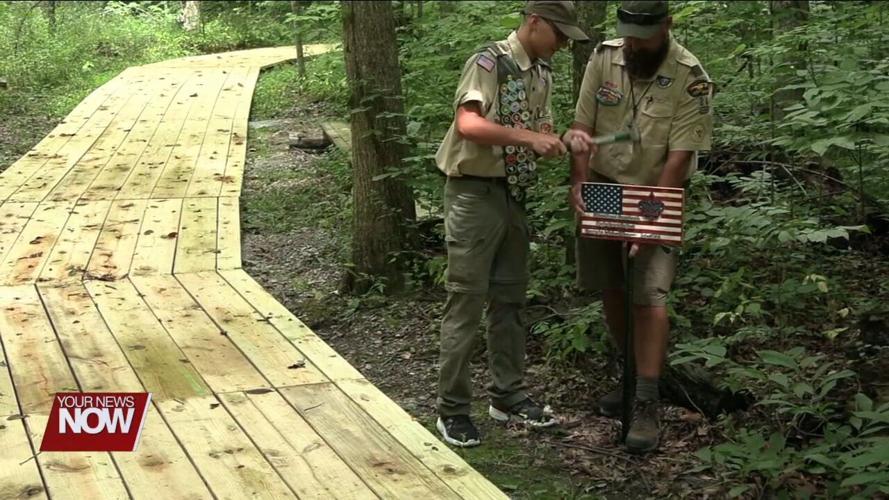 Boy Scout builds 100 foot boardwalk for JAMPD as part of Eagle Scout project