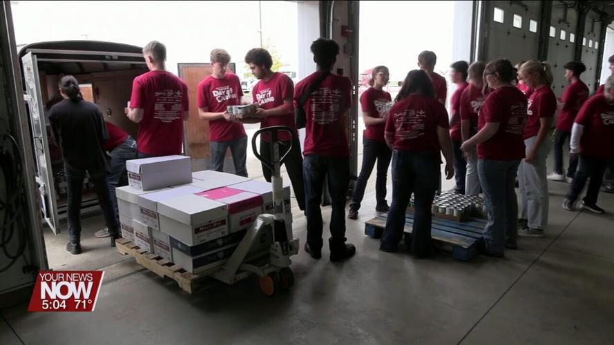 Students from the Vantage Career Center are working hard to give back to the community as part of Van Wert County's United Way's Day of Caring