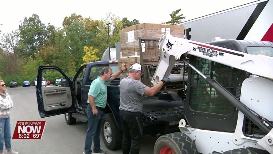 Ohio State distributes food to Allen County organizations to help families in need