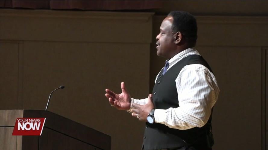 Author and former Fostoria police officer talks to Bluffton University students about having courage in difficult times