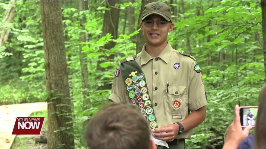 Boy Scout builds 100 foot boardwalk for JAMPD as part of Eagle Scout project