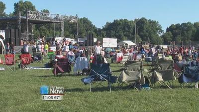 Final preparations for The Star Spangled Spectacular in Faurot Park