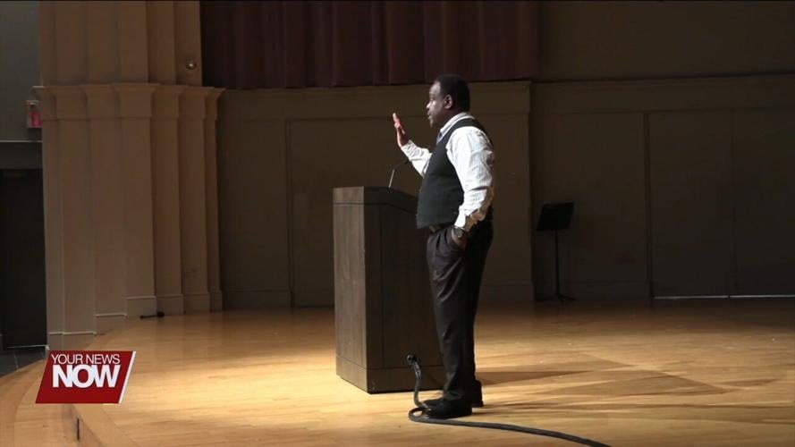 Author and former Fostoria police officer talks to Bluffton University students about having courage in difficult times