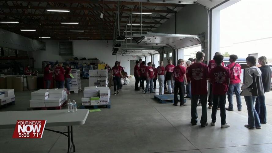 Students from the Vantage Career Center are working hard to give back to the community as part of Van Wert County's United Way's Day of Caring