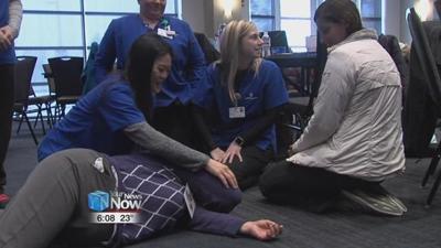 Rhodes Health Sciences students learn to Stop the Bleed
