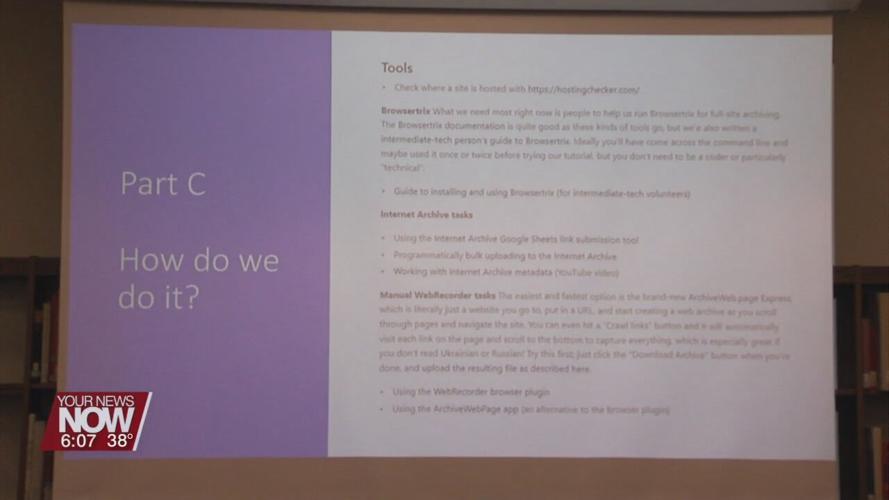 OSU Lima Campus Librarians assisting in the efforts to save Ukrainian Online Culture