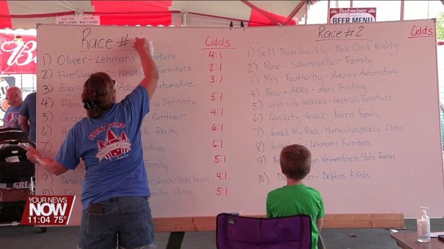 Ducklings Compete in the Popular Delphos Kiwanis Festival Duck Races
