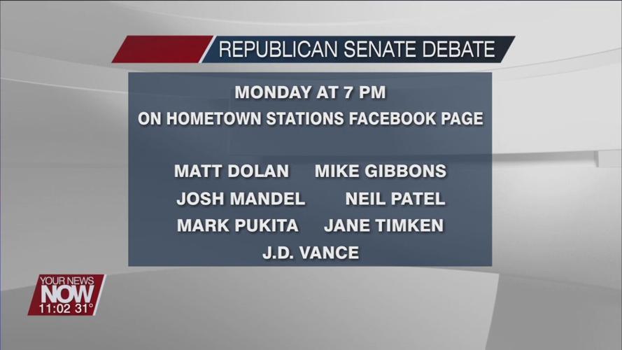 Ohio Senator and Governor debates taking place Monday and Tuesday