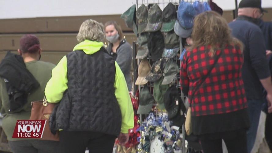 Variety of goods offered at a flea market and craft show Saturday