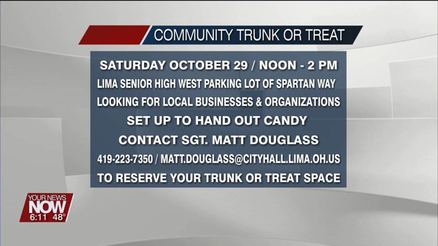 Lima Police Department inviting businesses and organizations to join them for Community Trunk or Treat