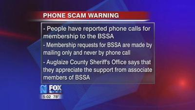 Auglaize Co. Sheriff's Office warns of phone scam