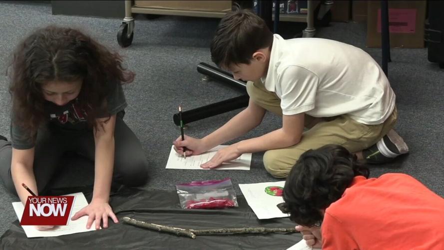 Johnny Appleseed Metro Park District visiting 4th graders to teach them about the ecosystem
