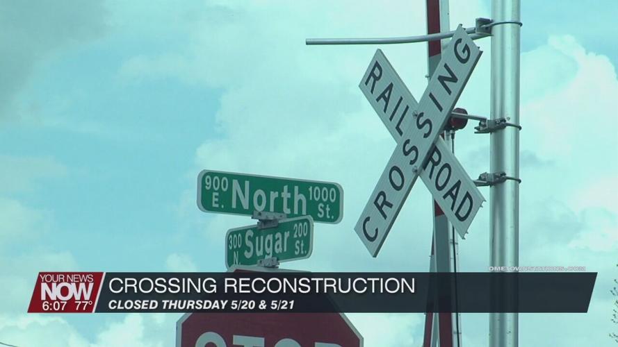 The I&O Railroad fixing the North Street Crossing, closing the road for 2 days
