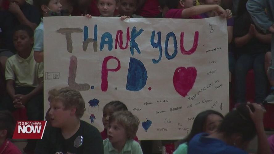 Lima City School students hold pep rally for local law enforcement