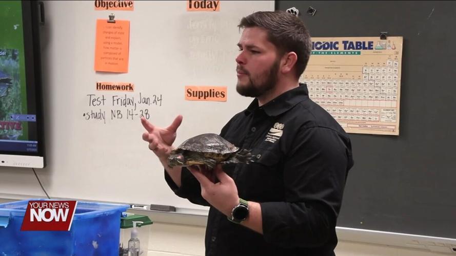 Elida 7th graders learn about invasive species impacting our local area