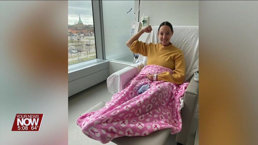 Woman battles breast cancer while pregnant