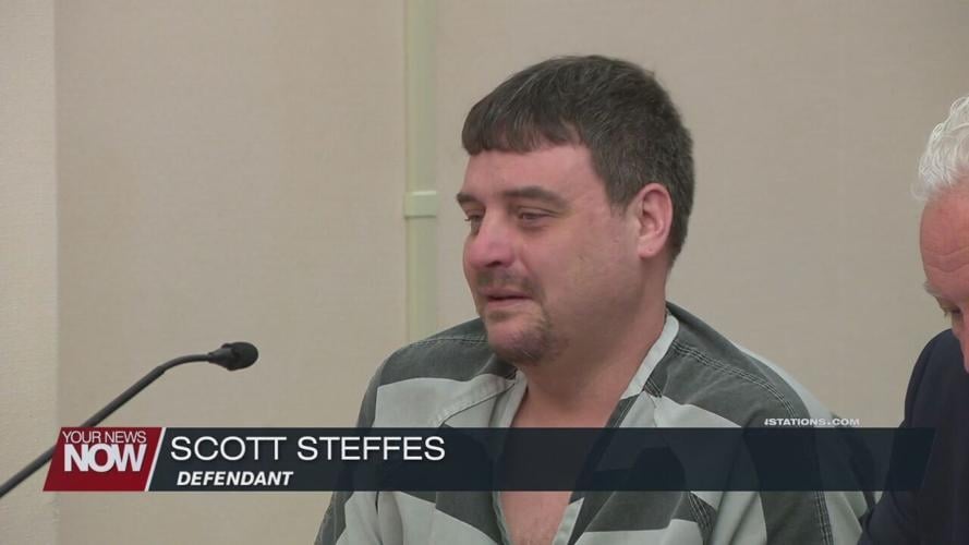 Scott Steffes receives his sentence after pleading guilty to sixteen counts