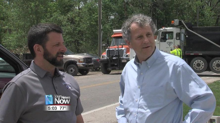 Sen. Sherrod Brown visits tornado damaged areas in Celina 1.jpg