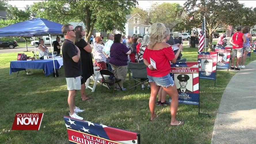Cridersville Historical Society unveils local veteran banners at ceremony in their honor