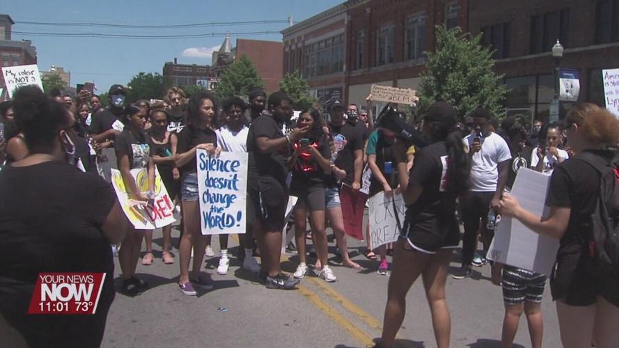 Young members of the community are to thank for another peaceful protest in Lima