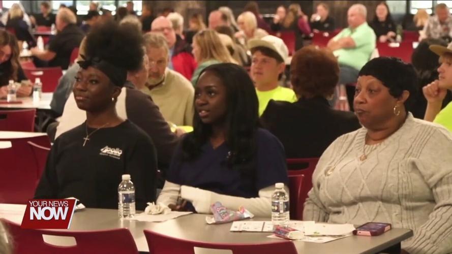 Grandparents spend the day with students at Apollo Career Center