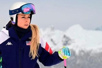 Lindsey Vonn's Olympics ended in disaster with a broken leg but her sister found a silver lining at the Italian hospital where Vonn was treated