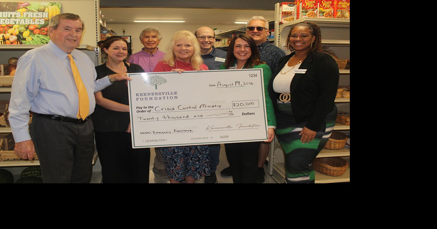 Kernersville Foundation donates to Crisis Control