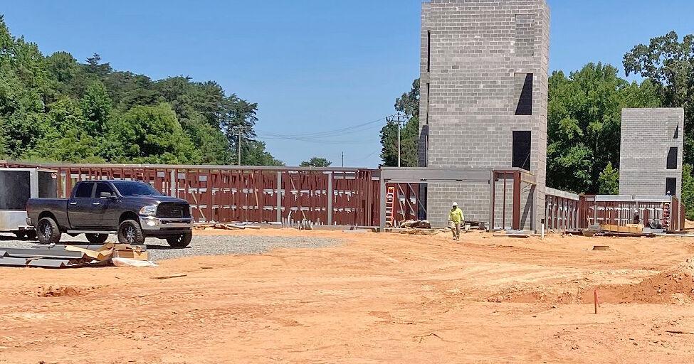 Storage complex under construction