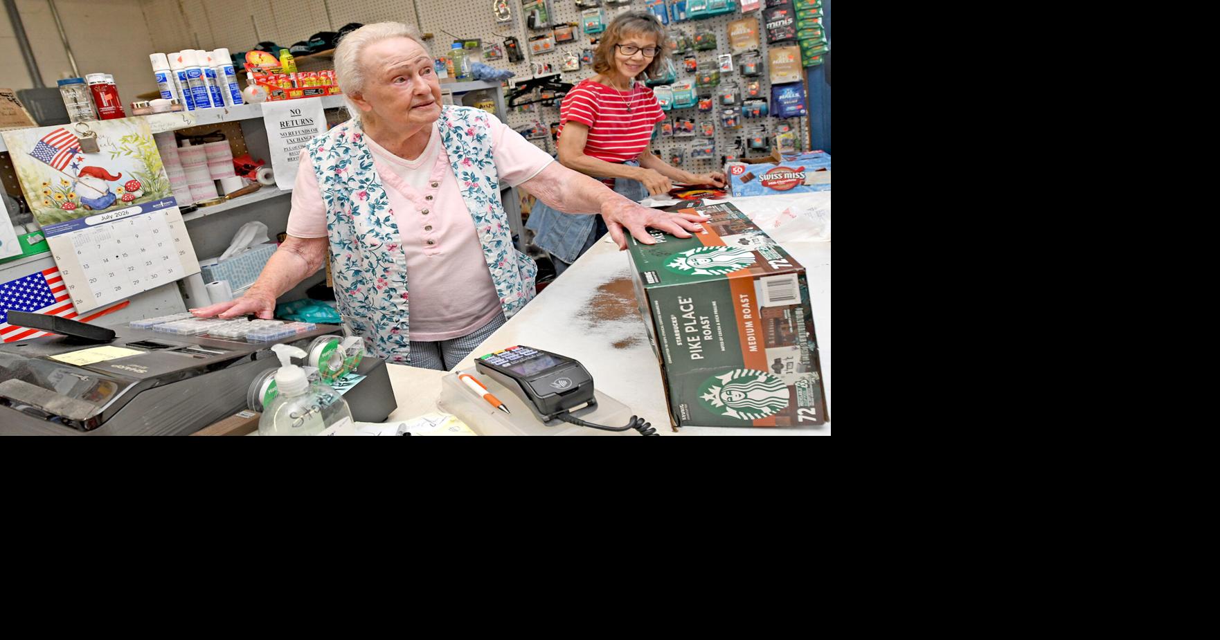 The congenial cashier: Even at 97, Nancy Dowdy puts a smile on customers’ faces