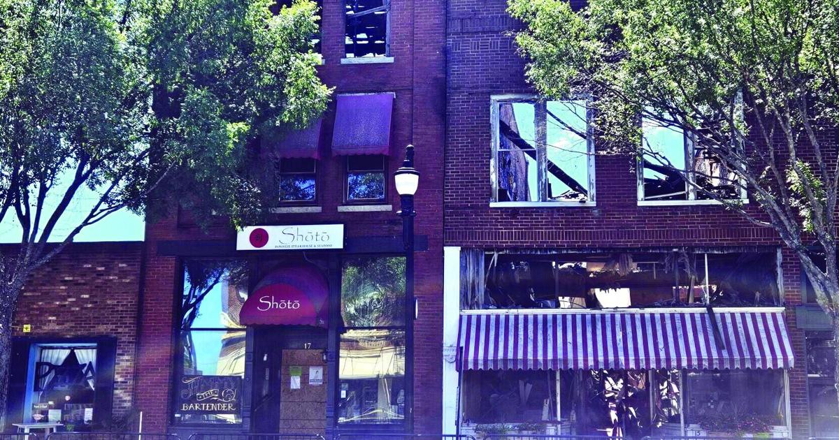 Historic Lexington buildings that burned will be razed