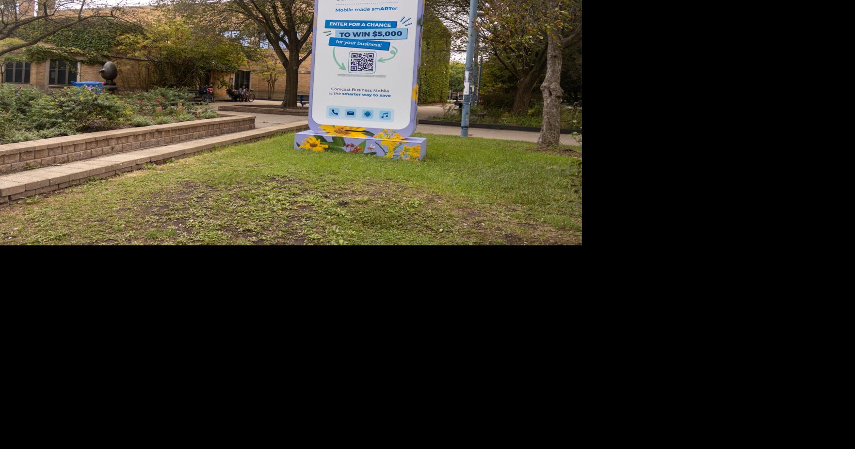 Large temporary cell phone erected in Nichols Park | Evening Digest ...