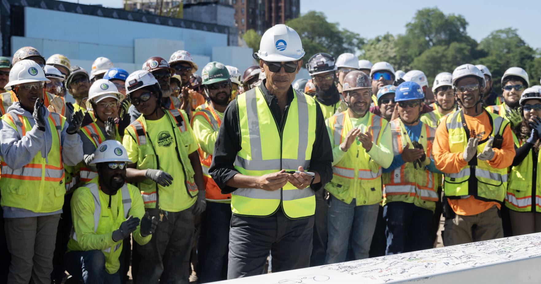 Obama shows up as the presidential center tops out - Vimarsana News