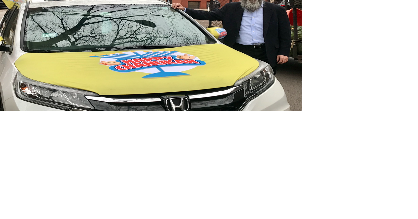Rohr Chabad Rabbi Brackman decks out car for Hanukkah | Local News ...