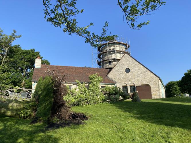 Promontory Point pummeled by storm Evening Digest