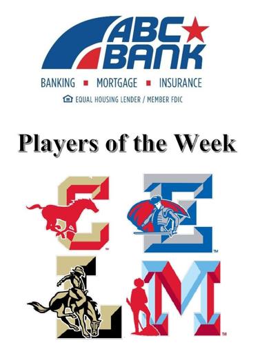 ABC Bank LISD Players of the Week logo