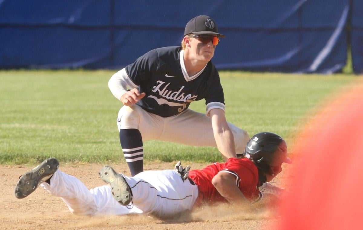 Hudson shortstop Jake Busson