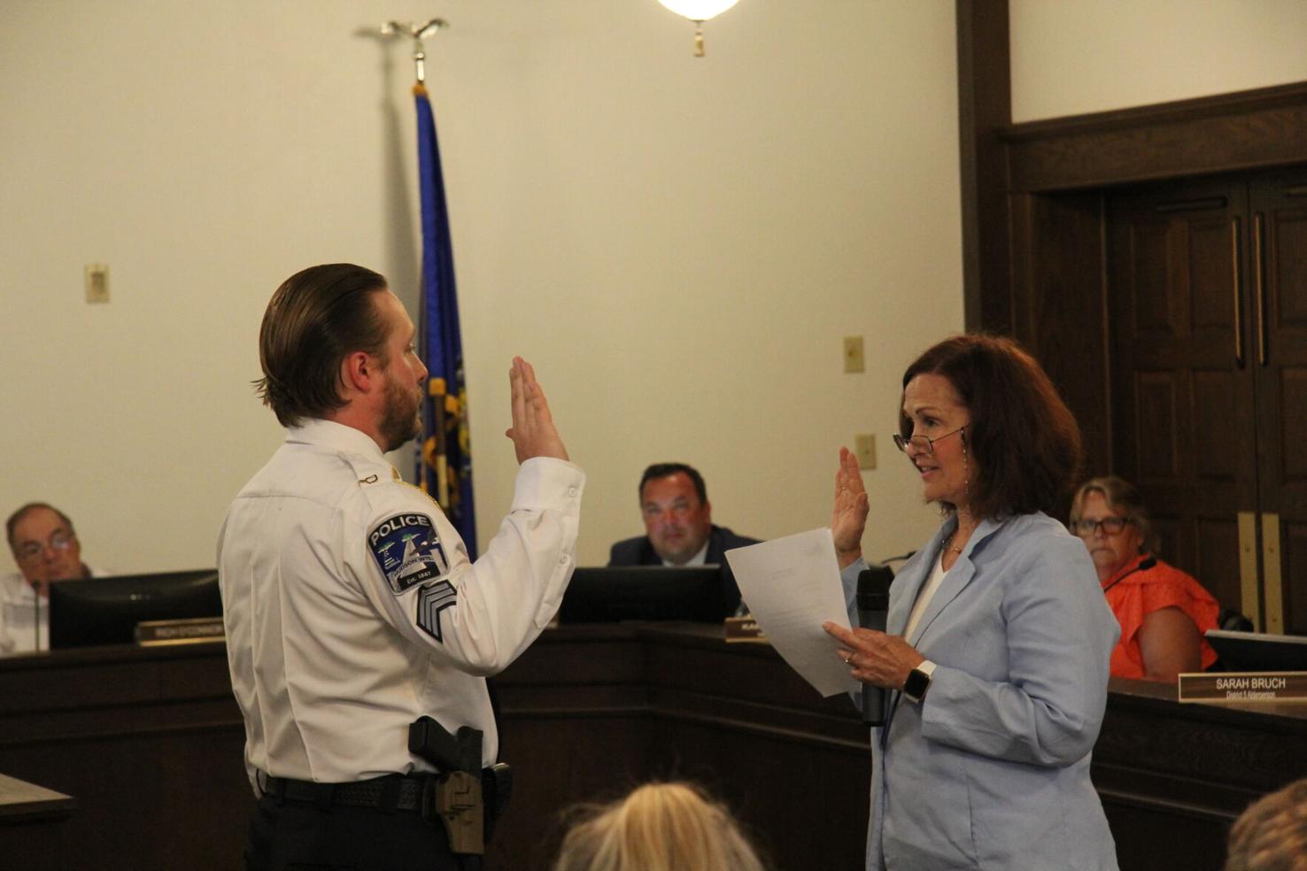 PHOTOS Hudson police sergeants sworn in Local News