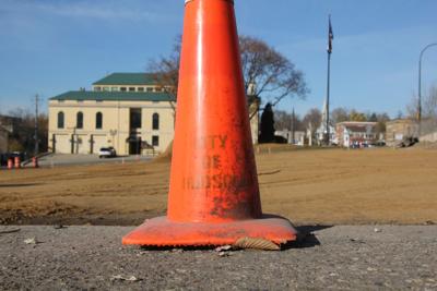 Cone at city hall