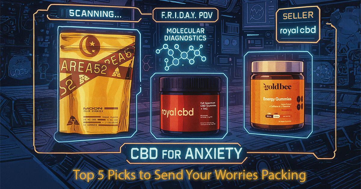 CBD for Anxiety: Top 5 Picks to Send Your Worries Packing