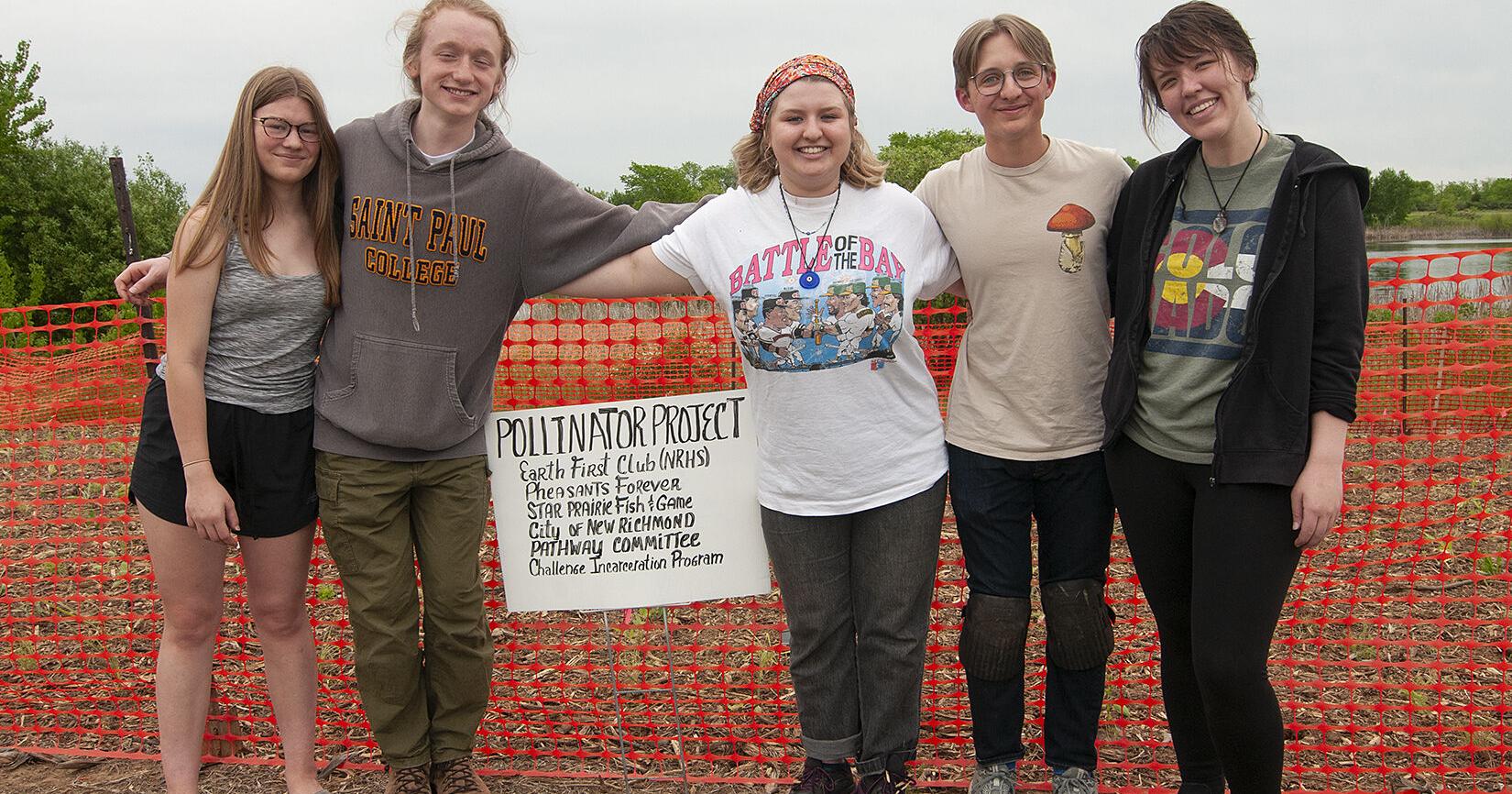 High School students partner with Pathway Committee, planting over 1,000 pollinators - Vimarsana News