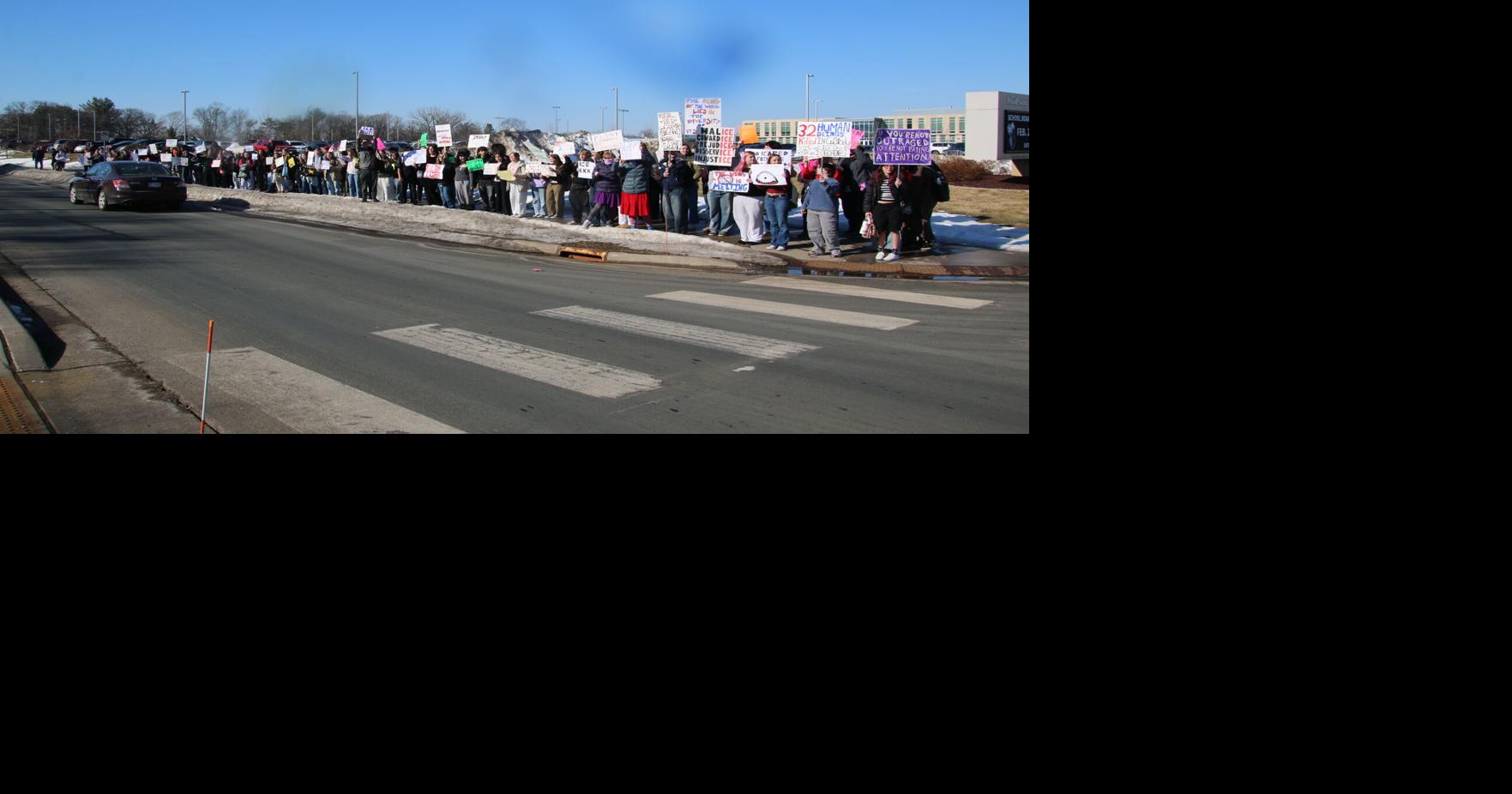 Hudson students walk out on Friday in protest of ICE