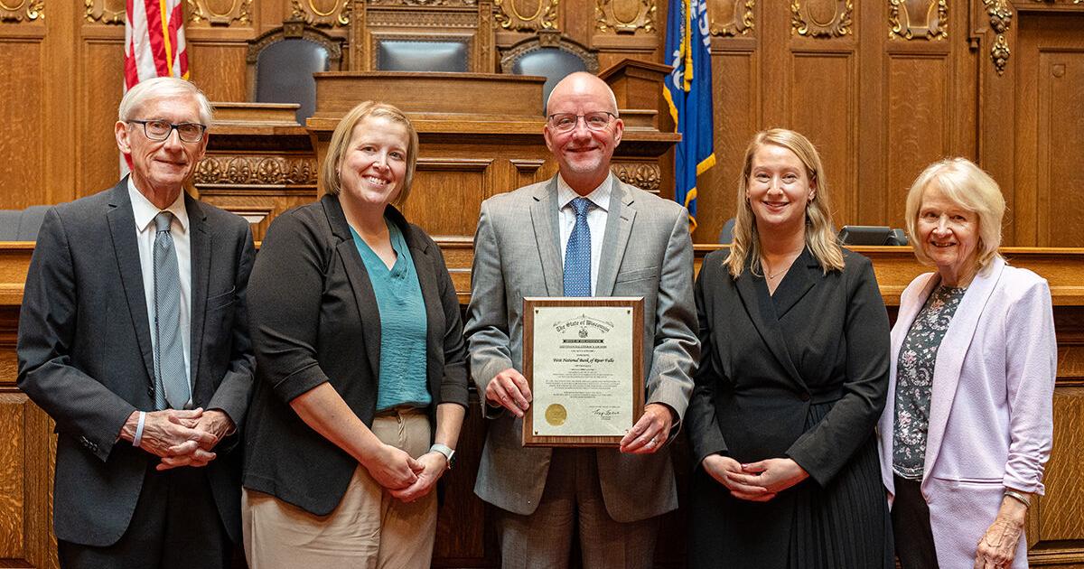 First National Bank of River Falls named recipient of Governor's Financial Literacy Award