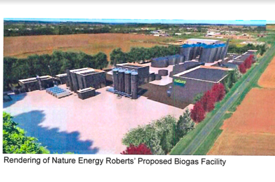 Nature Energy Roberts' proposed biogas facility