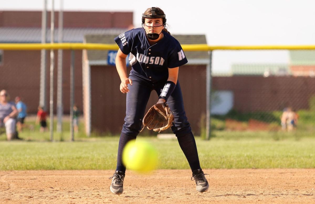 Hudson third baseman Evey Wolfgram