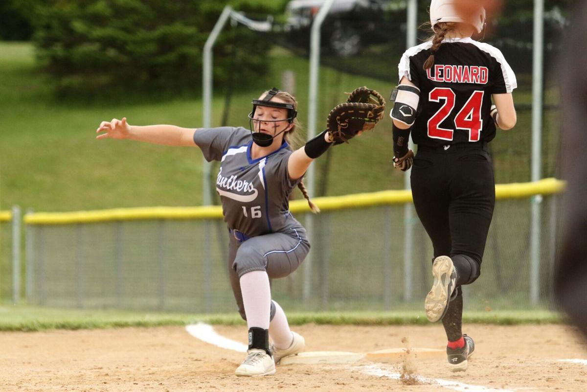 St. Croix Central first baseman Morgan Barker