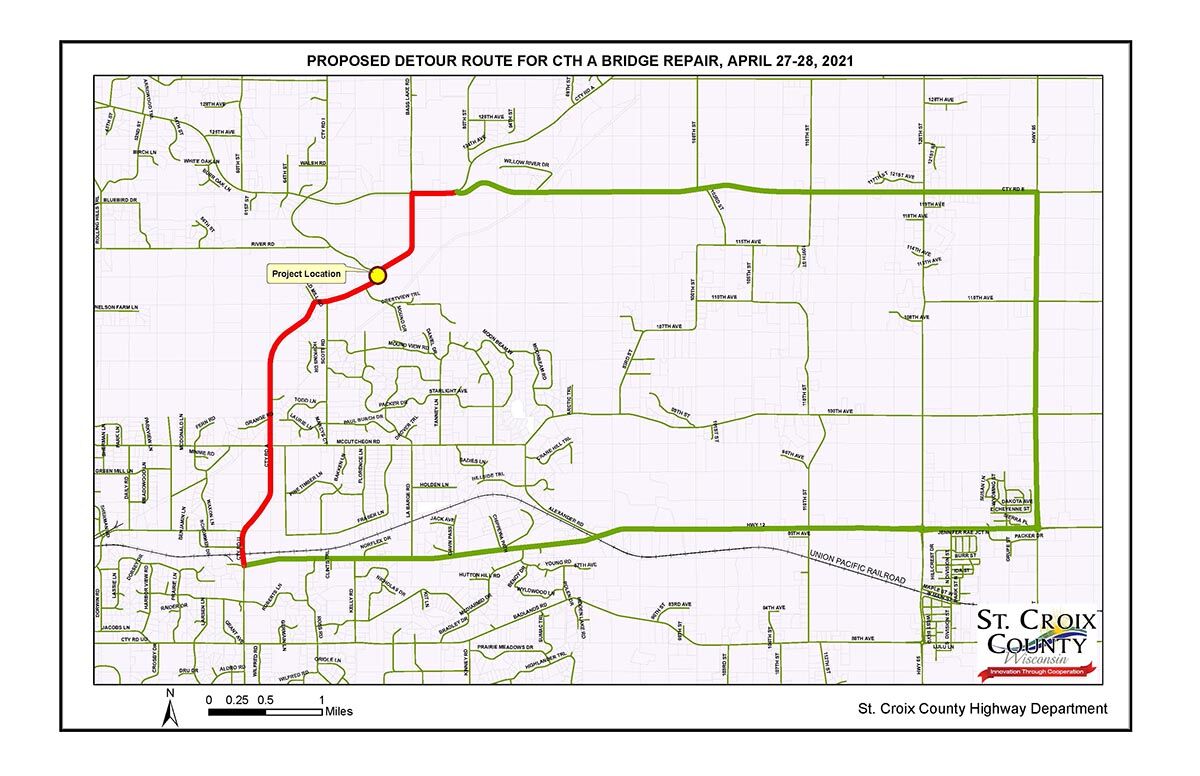 St. Croix County to close stretch of Road A temporarily - Vimarsana News